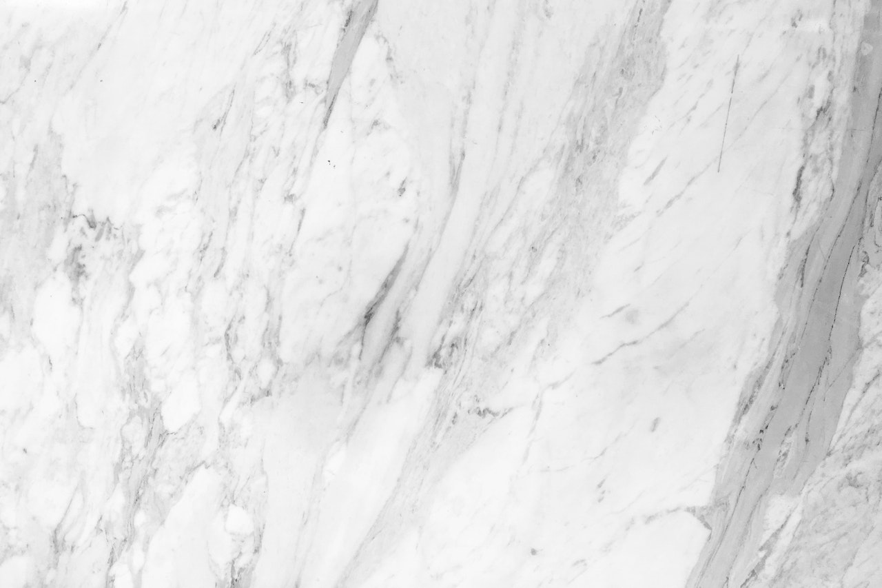 white marble floor